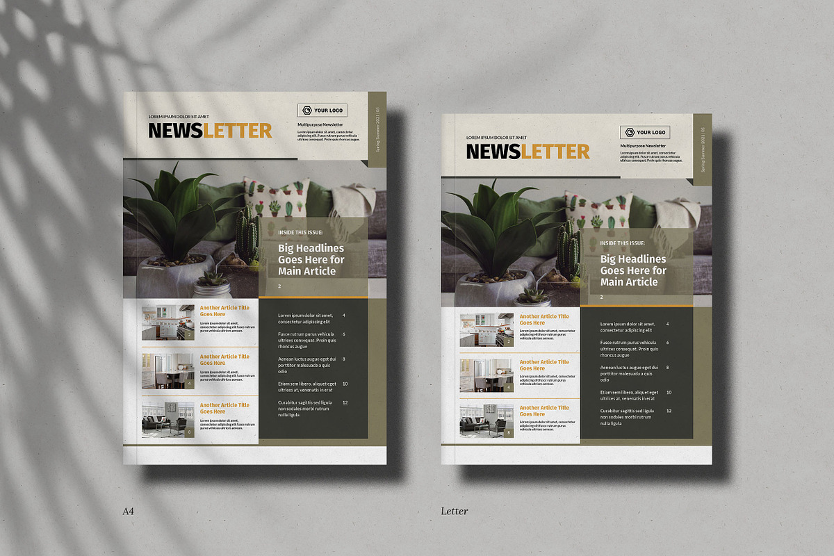 Multipurpose Newsletter, a Brochure Template by Kreatype Studio (Photo 2 of 7)