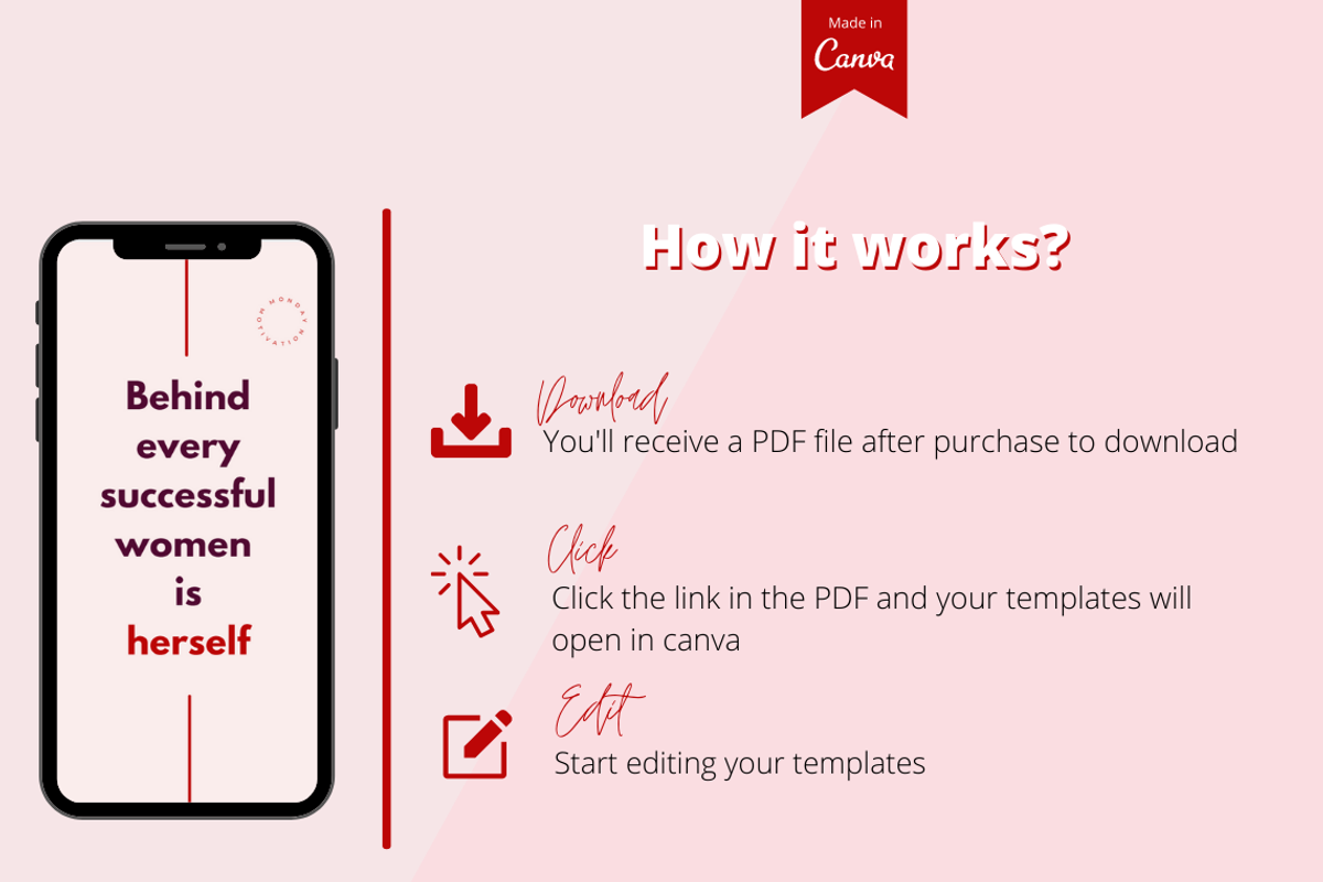 60 Pink Candy Instagram template, a Social Media Template by LemonNguyen (Photo 4 of 6)