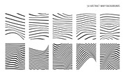 50 Abstract Wavy Vector Backgrounds, a Decorative Illustration by DESIGN BY nube (Thumbnail 6 of 7)