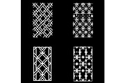 Black Geometric Pattern Panel Set, an Object Graphic by Designer_Momina (Thumbnail 13 of 13)