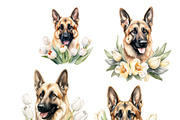Festive dogs bundle, an Animal Illustration by TheCuteShop (Thumbnail 20 of 33)