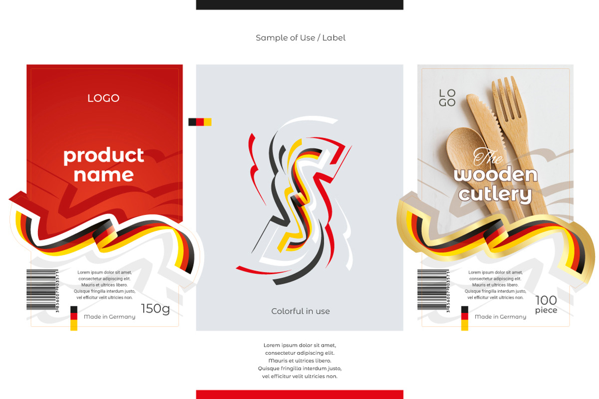 Germany flag ribbon vector, a Templates & Theme by Simbos (Photo 6 of 9)