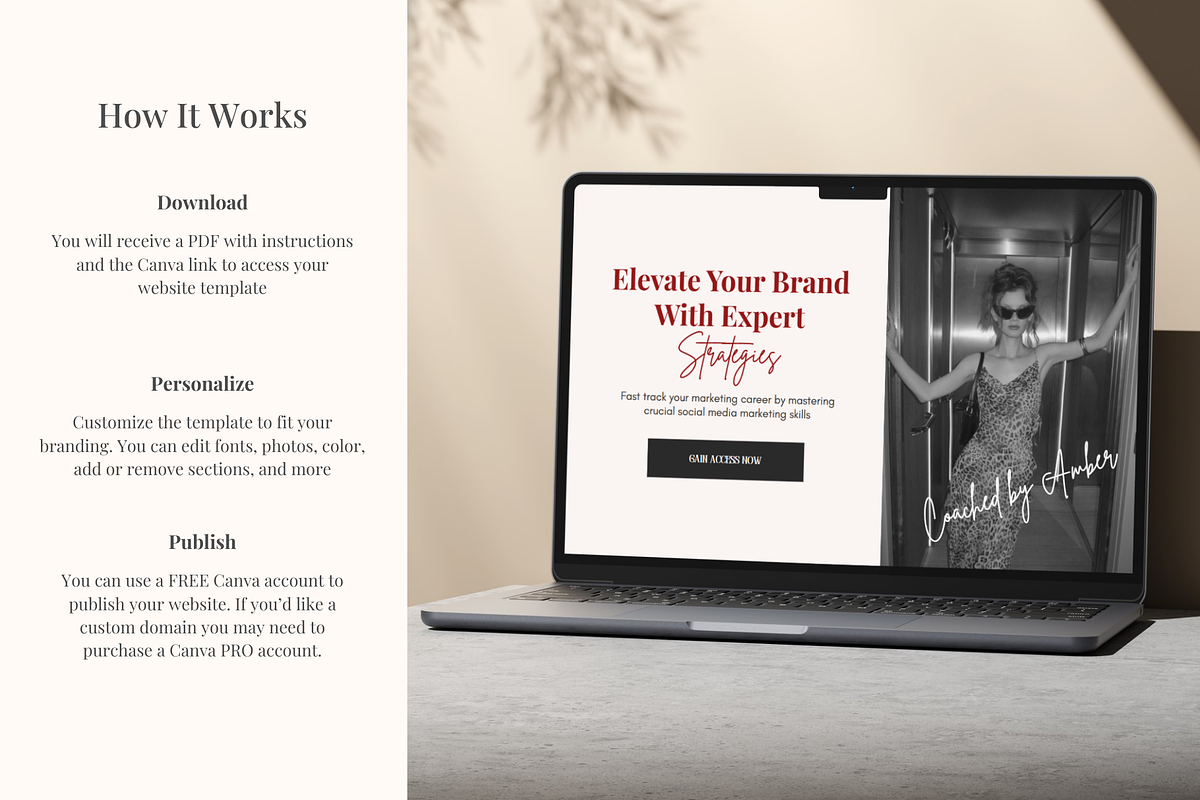 Sales Funnel Canva Landing Page, a Landing Page Template by GlamWebDesigns (Photo 8 of 8)
