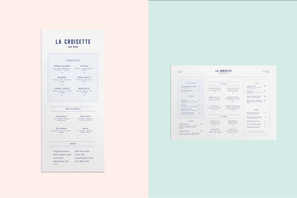 Premium Restaurant Menu Template Set, a Branding & Logo Template by Soigné Branding Studio (Photo 5 of 8)