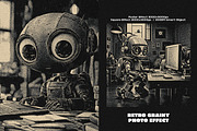 Retro Grainy Square, Poster Effect, a Layer Style Add-On by dokudokunomi (Thumbnail 1 of 4)