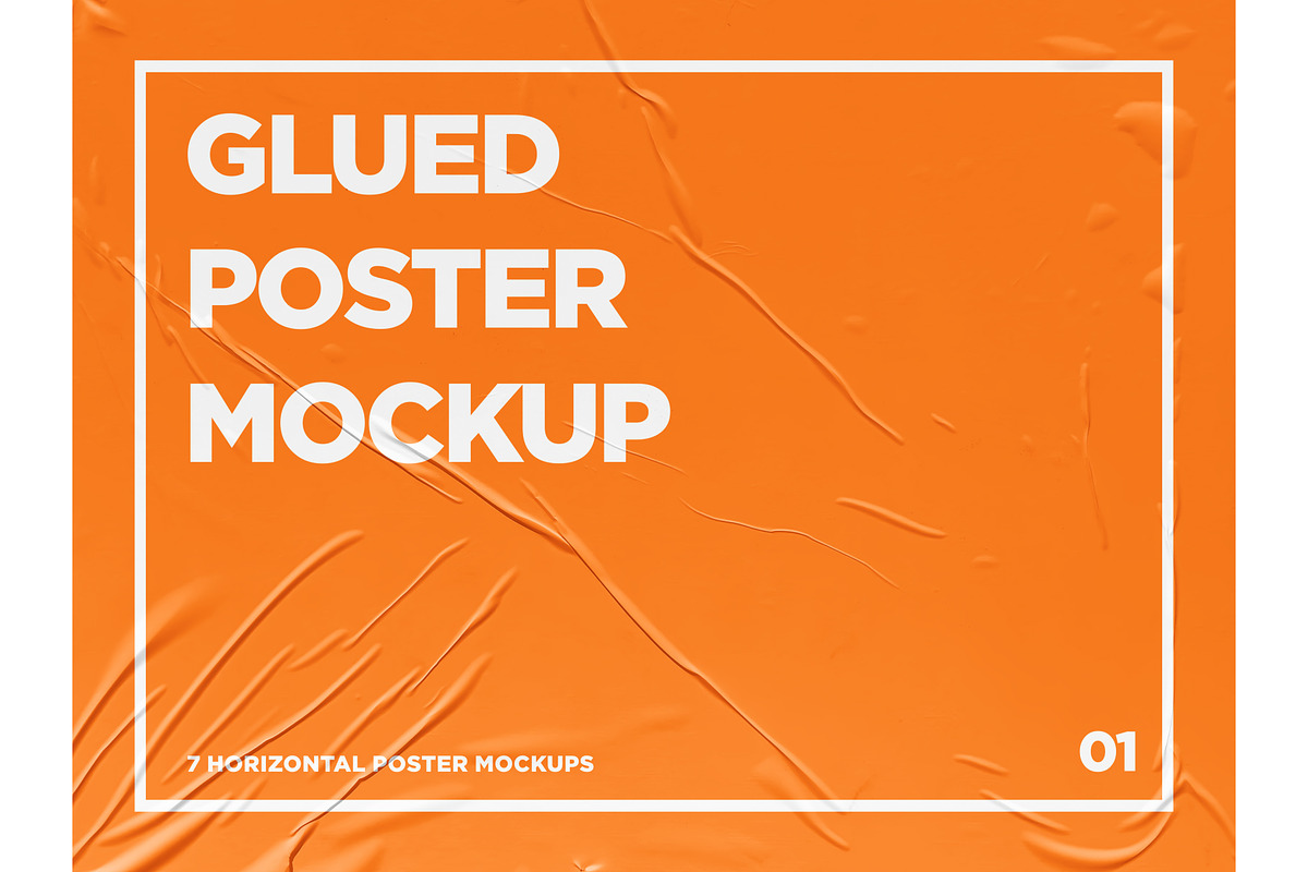 Glued Paper Poster Mockup Pack, an Advertising Mockup by DreamVisuals (Photo 11 of 11)