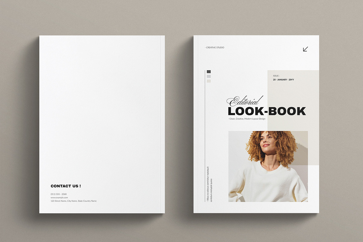 Editorial LookBook Template, a Brochure Template by E-Type
