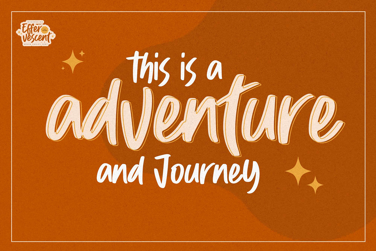 Effervescent – Quick Brush Font, a Handwritten Font by Gassstype (Photo 4 of 8)