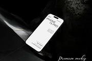 Black iPhone 14 Pro Mockups, an iPhone Mockup by PremiumMockup (Thumbnail 3 of 6)