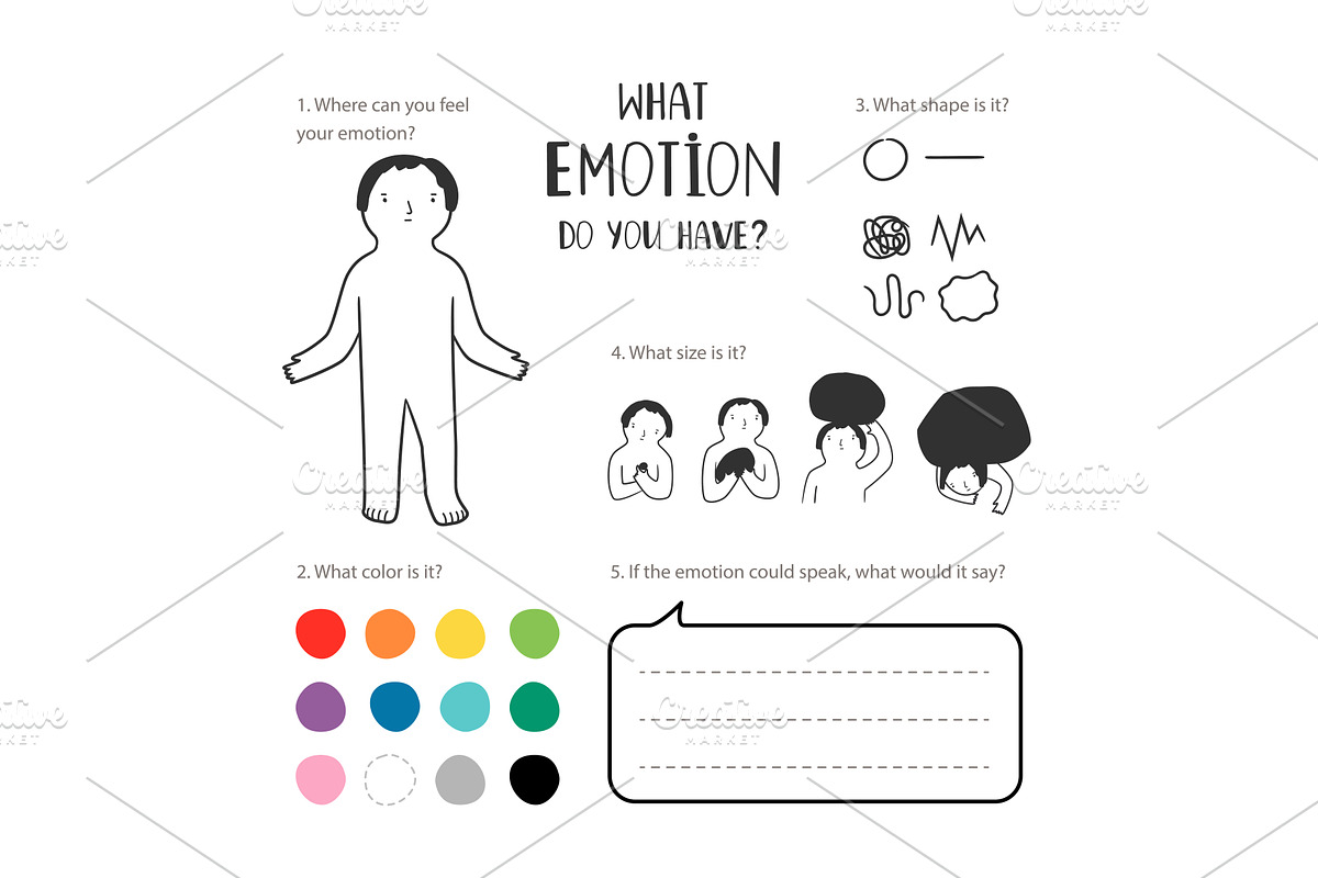 Psychotherapy emotion test tool on, an Object Illustration by Stock-Smart-Start