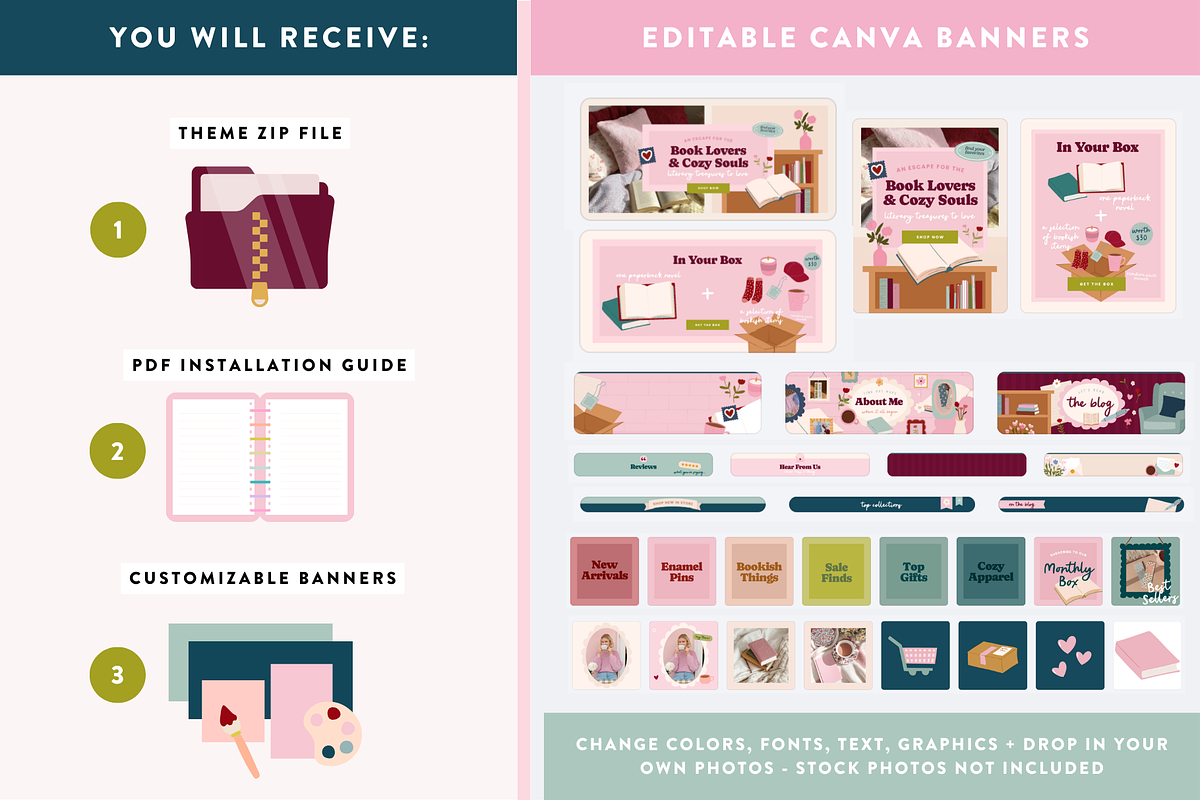 Book Shopify Theme Template, a Shopify Template by Design Pixie (Photo 6 of 12)