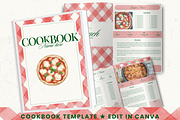 Printable family cookbook template, a Social Media Template by PixelBloomClub (Thumbnail 1 of 8)