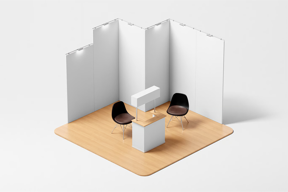 Booth Mockup, an Advertising Mockup by Xtrahive (Photo 2 of 2)