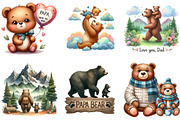 Papa Bear and Baby Bear Father's Day, an Illustration by DreamArtGraphic (Thumbnail 4 of 4)