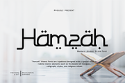 Hamzah - Sleek Modern Arabic Font, a Handwritten Font by overlaytemplates (Thumbnail 1 of 5)