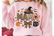 Spooky Mama Halloween PNG, a Seasonal Illustration by DreamCafeArt (Thumbnail 2 of 7)