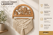 Dragonfly Macrame Hanger Lasercut, an Object Graphic by OTVEY DESIGN (Thumbnail 3 of 13)