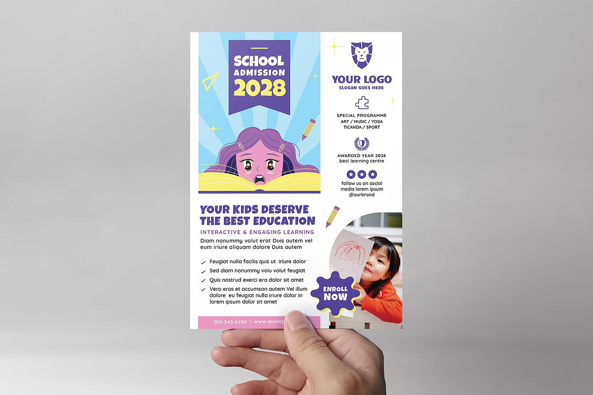 Education School Flyer, a Flyer Template by BrandPacks (Photo 5 of 7)