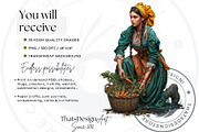 Medieval peasants clipart set, a Person Illustration by ThatsDesignArt (Thumbnail 2 of 10)