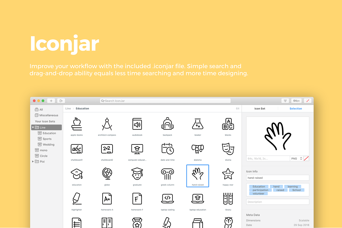 Education Icons — Pixi Line, an Outline Icon by Scott Dunlap (Photo 9 of 9)