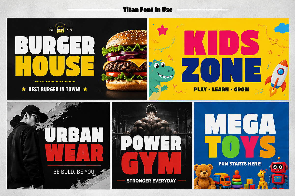 Titan – Bold Display Typeface, a Slab Serif Font by Wow Magic (Photo 2 of 5)