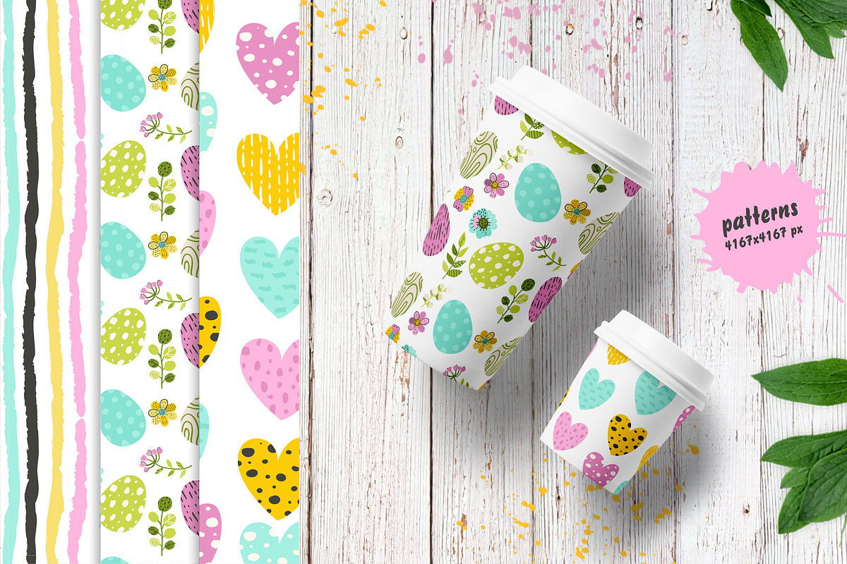 Spring and Easter patterns!, a Pattern Graphic by Nafanya (Photo 4 of 7)