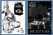 Whiskey Design Elements Set, a Food Illustration by AntonPix Studio (Thumbnail 3 of 3)