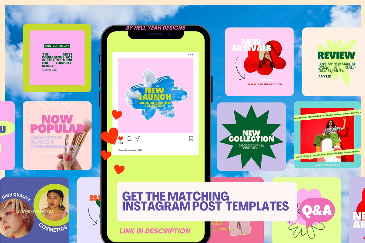 Bold Instagram Story Templates, a Social Media Template by Hell Yeah Designs (Photo 6 of 7)