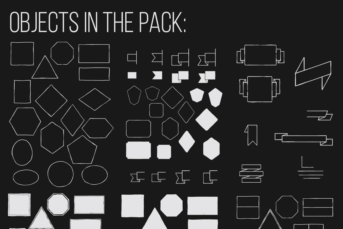 Hand drawn geometric labels VOL.2 preview 3
