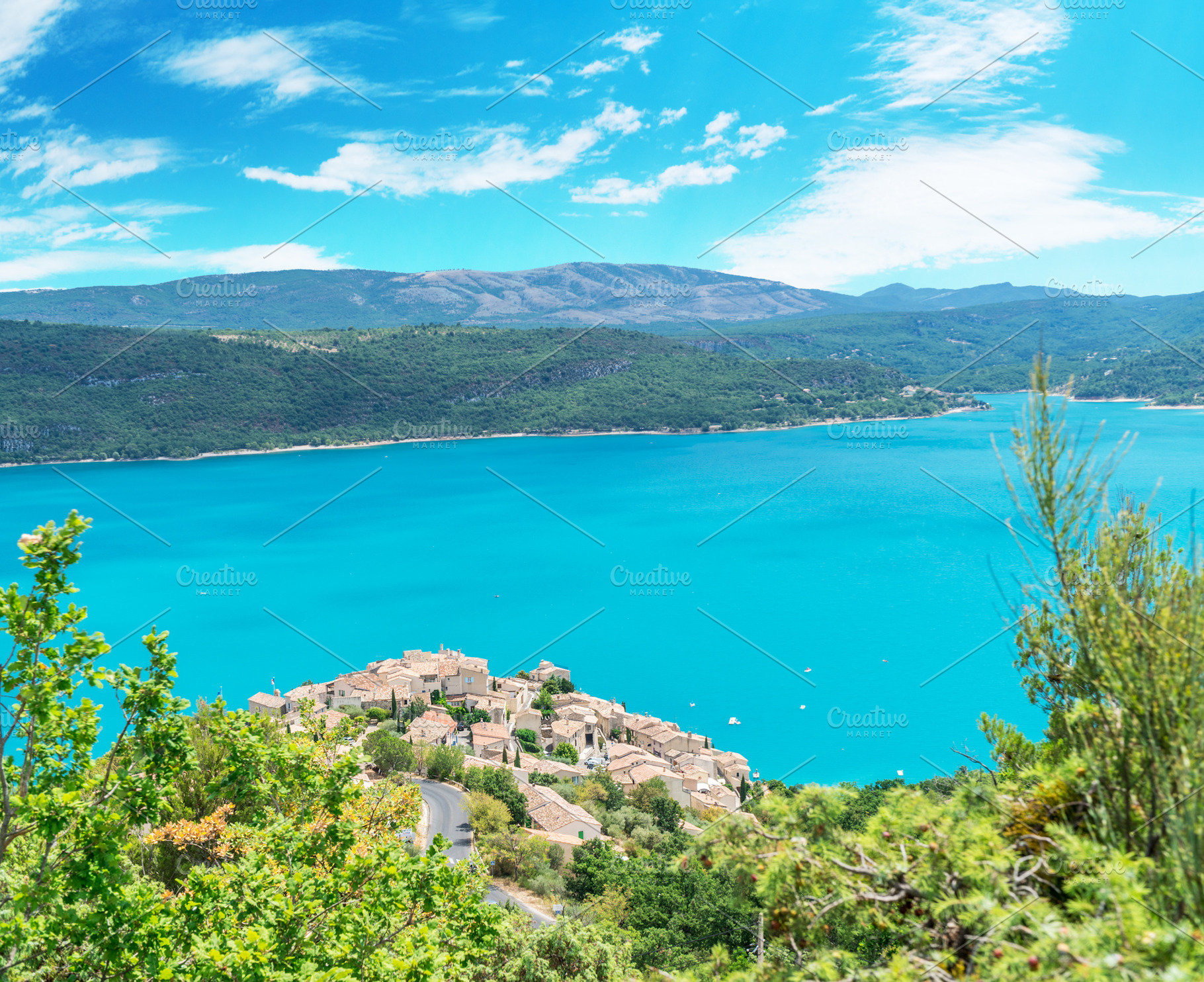 Remarkable view at the lake of Sainte-Croix-du-Verdon. France. 2, a Nature Photo by Volff