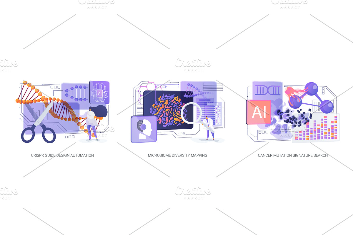 Bioinformatics Innovations abstract, a Technology Illustration by Visual Generation