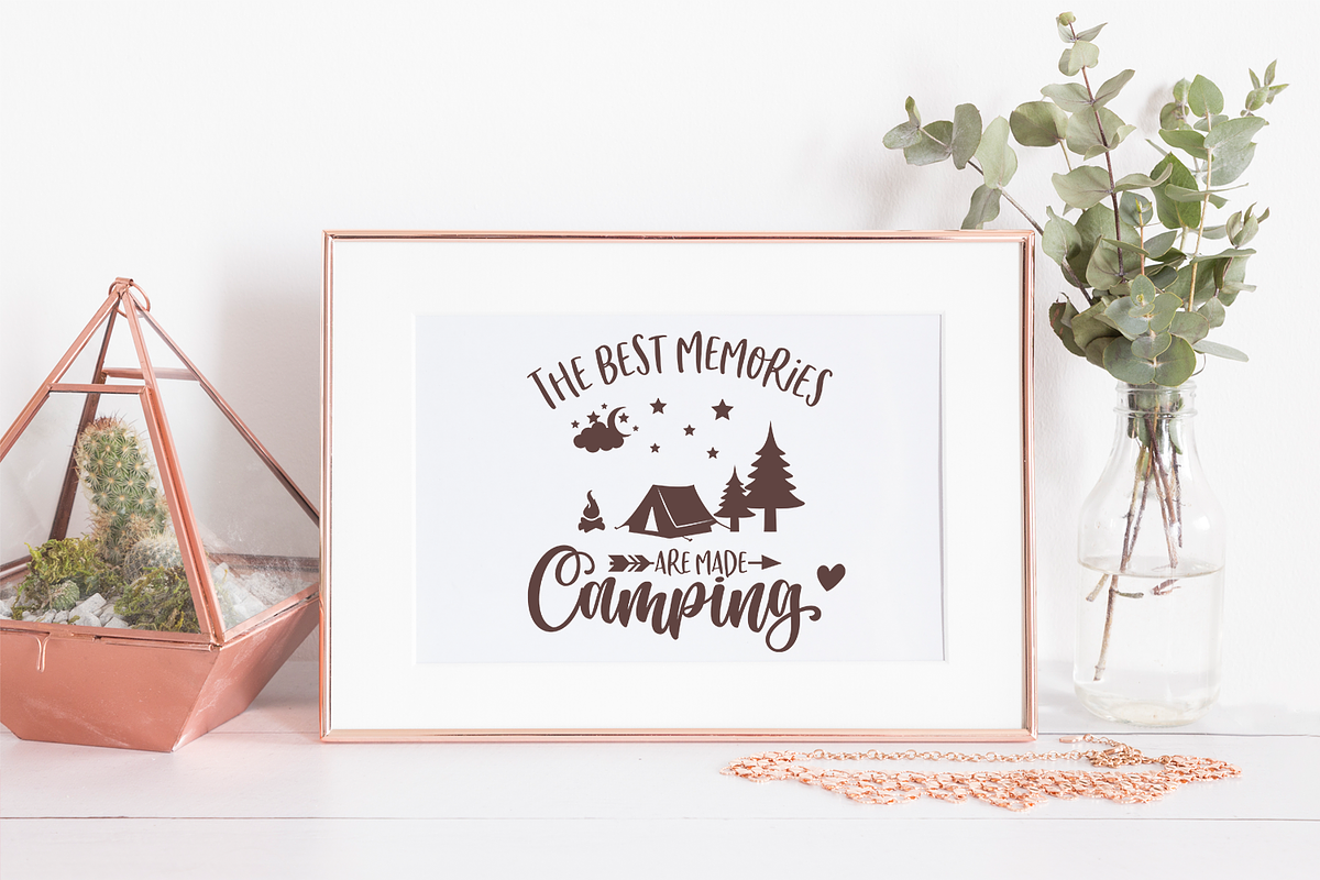 Camping Quotes Bundle, an Illustration by Anastasia Feya (Photo 6 of 8)