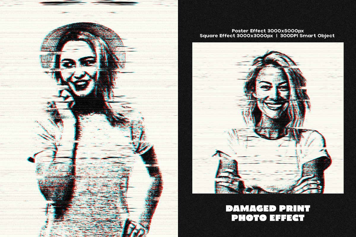 Damaged Print Photo Effect, a Brushes & More by dokudokunomi (Photo 2 of 8)