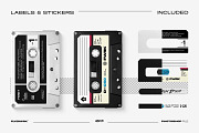 Cassette Mockup Bundle, a Product Mockup by FLYERWRK (Thumbnail 12 of 16)