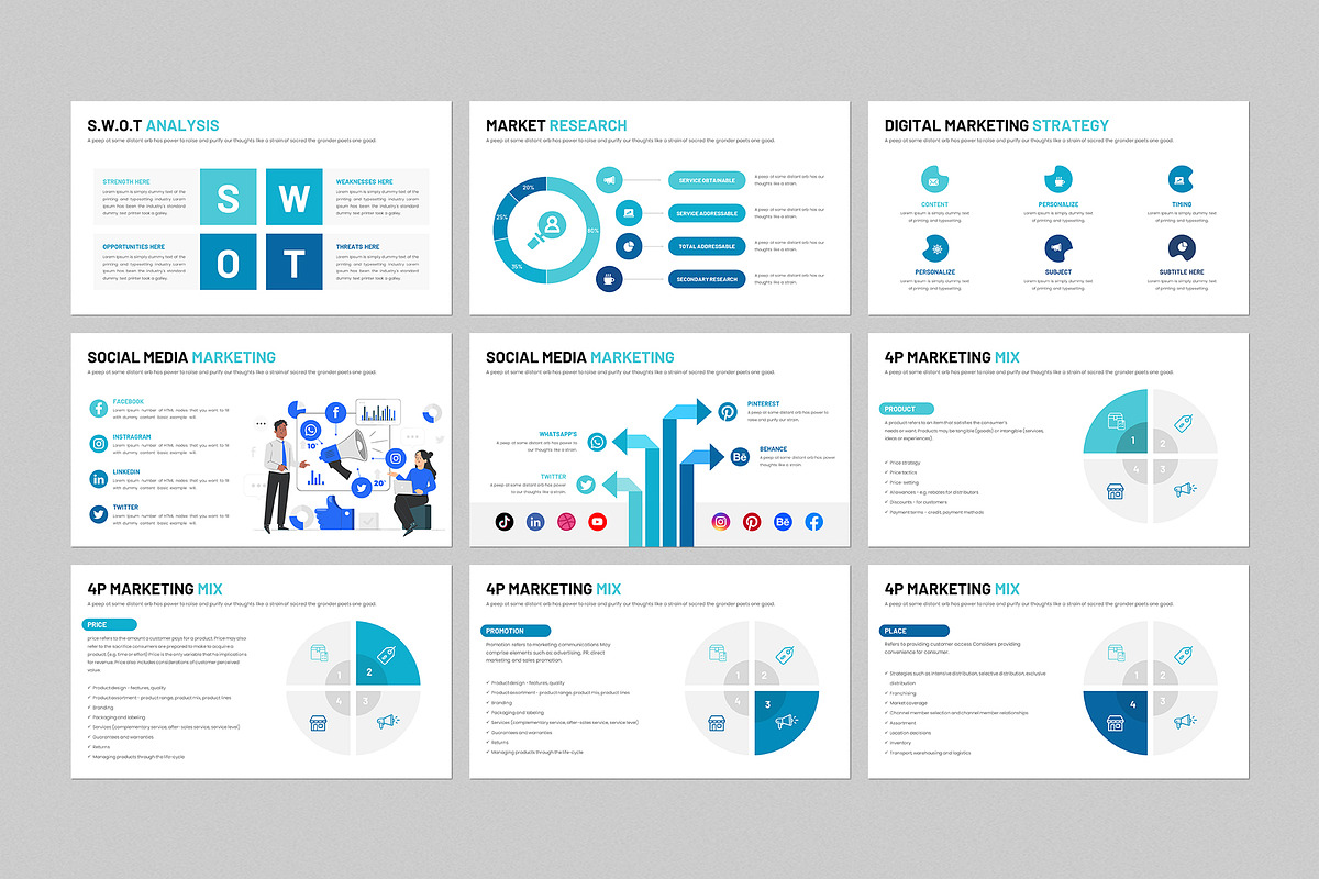 Marketing Plan Presentation Template, a Marketing Template by CreativeSlides (Photo 5 of 8)