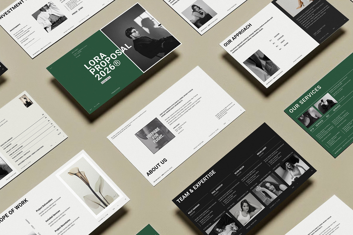 Minimal Proposal Presentation, a Presentation Template by Olion Lora (Photo 3 of 12)
