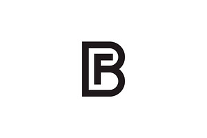 Letter B F Monogram Logo