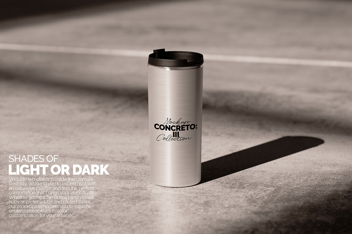 Silver Straight Tumbler Mockup, a Merchandise Mockup by Banana Mockups (Photo 4 of 5)