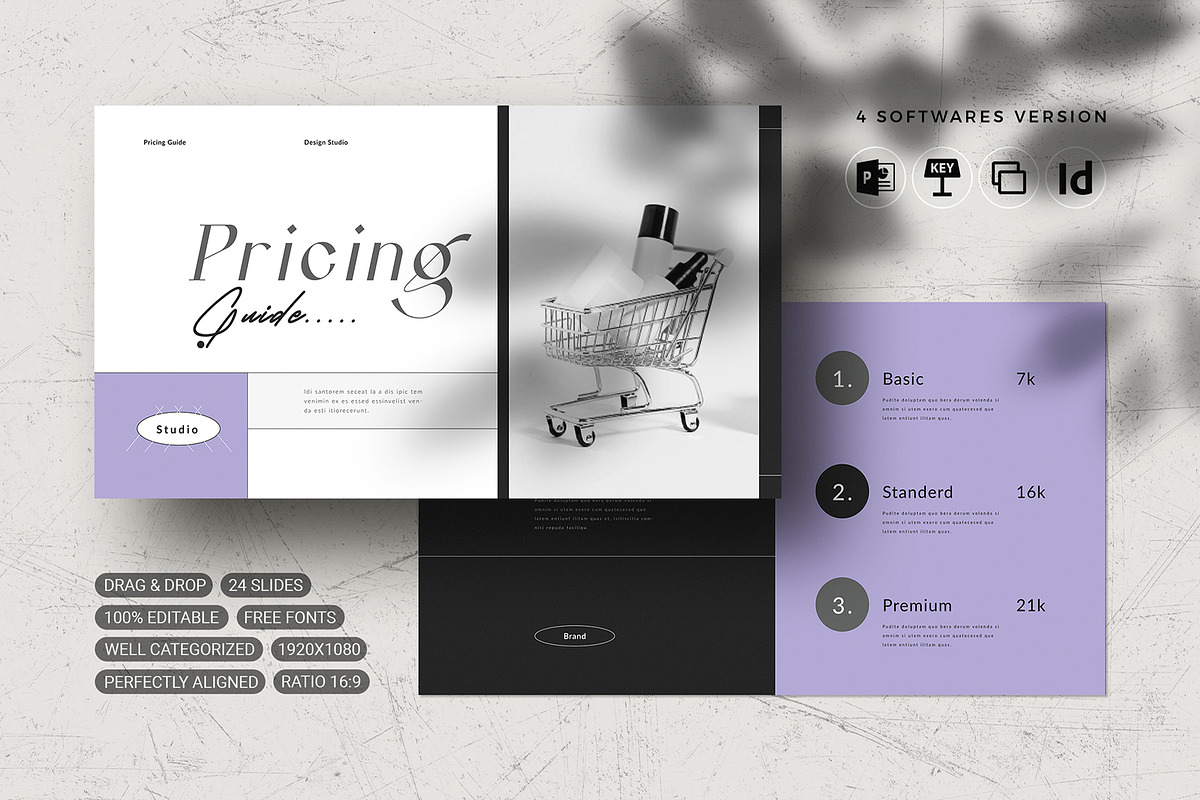 Pricing Guide Template, a Presentation Template by White Graphic (Photo 2 of 13)