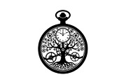Steampunk Tree of Life Symbol Bundle, an Illustration by yasushie (Thumbnail 6 of 31)