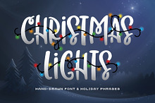 Christmas Lights Font