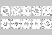 Seamless patterns background 80s, 90, a Pattern Graphic by Gurza SHOP (Thumbnail 2 of 3)