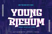 Young Riehum | Display Hero Font, a Serif Font by twinstd (Thumbnail 1 of 13)