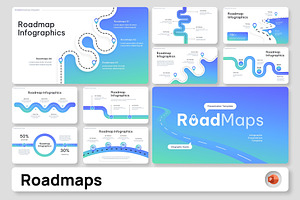 Roadmap Infographic PowerPoint, a Presentation Template by Premast