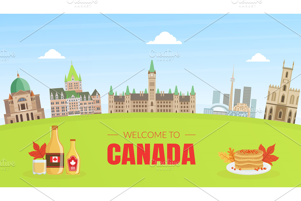 Canada Banner Template with, an Illustration by TopVectors