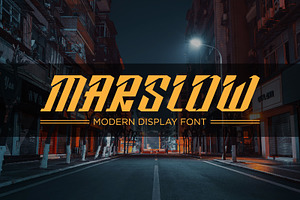 Marslow | Modern Display Font