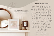 Aronia - Thin Line Logo Font, a Symbol Font by Struvictory.art (Thumbnail 6 of 9)