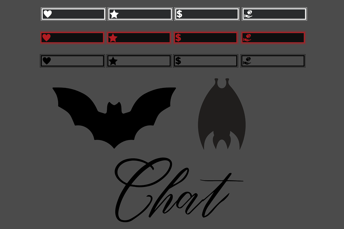 Gothic Bat Animated Stream Package, a Templates & Theme by KatieLearns (Photo 7 of 7)