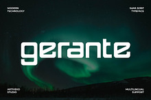 Gerante Technology Font