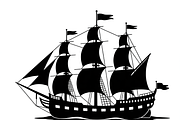 Sailing Ship Silhouette Vector, an Illustration by Amazin_art (Thumbnail 7 of 9)